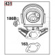 Embase de filtre à air Briggs Stratton 596034