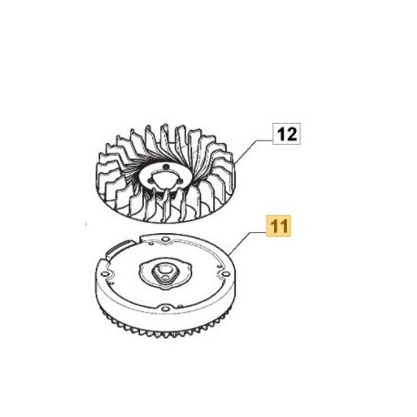 Volant magnetique GGP 118551137/0 Volant magnetique GGP 118551137/0