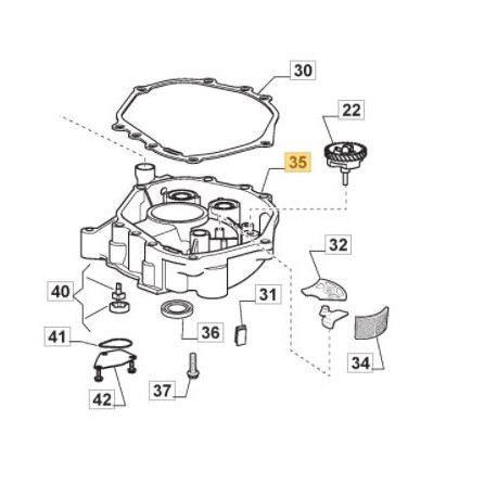 Carter moteur GGP 118551207/0 Carter moteur GGP 118551207/0