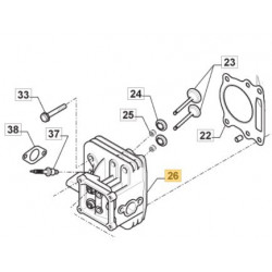 Culasse moteur GGP 118551380/0