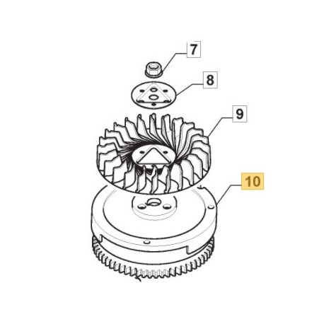 Volant moteur GGP 118551410/0 Volant moteur GGP 118551410/0