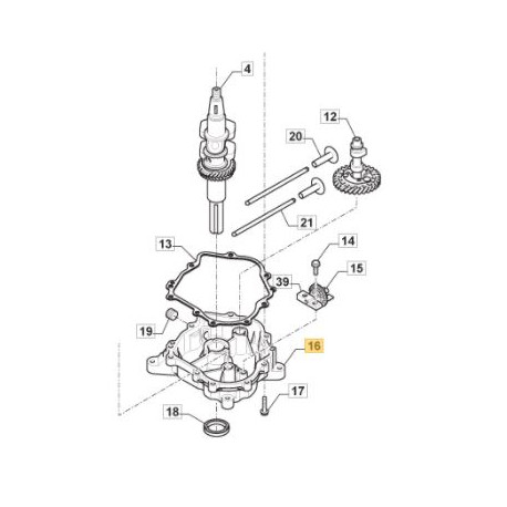 Carter moteur GGP 118551425/0 Carter moteur GGP 118551425/0