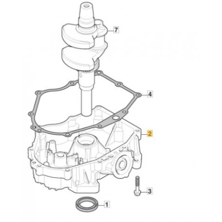 Carter moteur bi cylindre GGP 118551541/0 Carter moteur bi cylindre GGP 118551541/0
