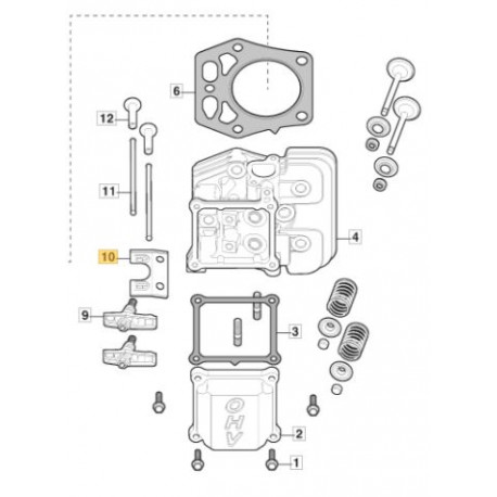 Plaque guide soupape GGP 118551561/0 Plaque guide soupape GGP 118551561/0