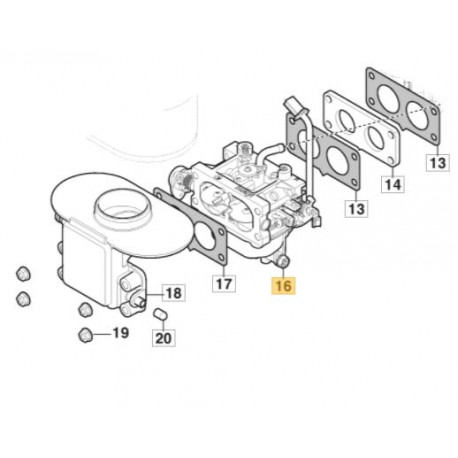 Carburateur pour moteur GGP TRE 635V Carburateur pour moteur GGP TRE 635V