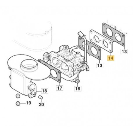 Bride carburateur GGP 118551577/0 Bride carburateur GGP 118551577/0