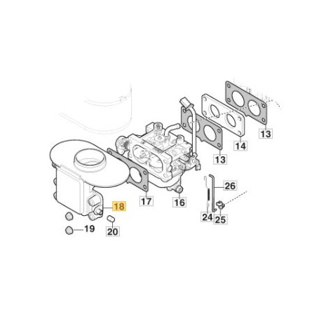 Support de filtre à air GGP 118551591/0 Support de filtre à air GGP 118551591/0