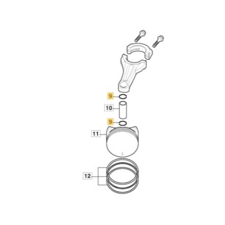 Clips d'axe de piston GGP 118551600/0 Clips d'axe de piston GGP 118551600/0