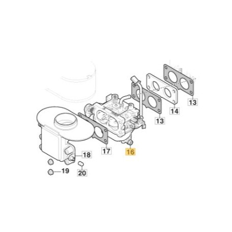 Carburateur pour bi cylindre Stiga GGP TRE 586 V Carburateur pour bi cylindre Stiga GGP TRE 586 V