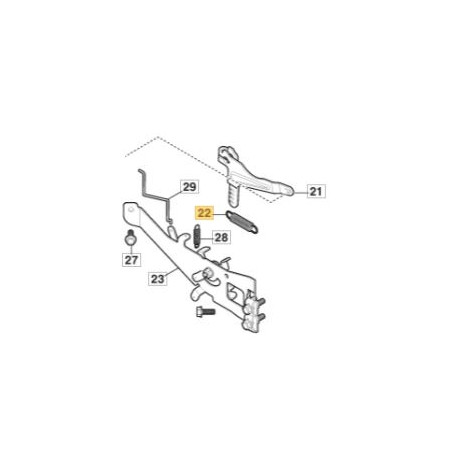 Ressort de regulateur moteur Stiga GGP TRE 586 VA et TRE 586 V Ressort de regulateur moteur Stiga GGP TRE 586 VA et TRE 586 V