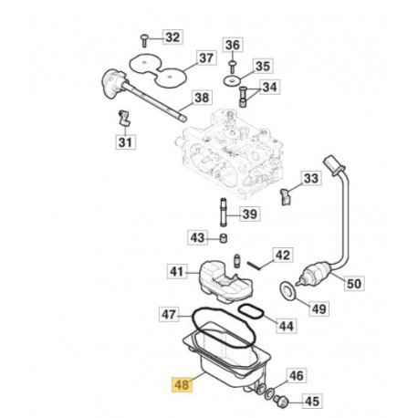 Cuve de carburateur Stiga TRE 586 V, TRE 586 VA, TRE 635 V Cuve de carburateur Stiga TRE 586 V, TRE 586 VA, TRE 635 V