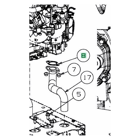 Joint d'echappement pour moteur de tracteur MTD 721-04936 Joint d'echappement pour moteur de tracteur MTD 721-04936