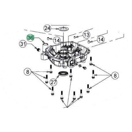 Carter moteur MTD 751-14894 Carter moteur MTD 751-14894