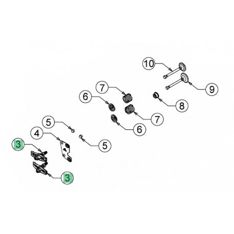 Kit culbuteur MTD 751-15655