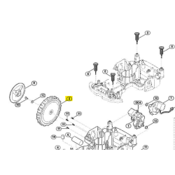 Roue arrière robot Viking MI 422.0