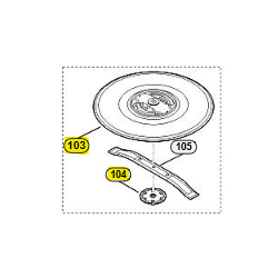 Plaque protection de disque de coupe Viking MI 632.0