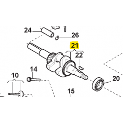 Vilebrequin moteur GGP SM65