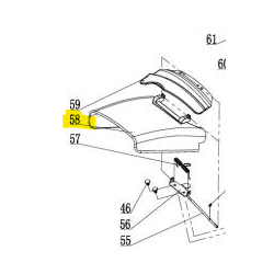 Goulotte d'ejection lateral pour tondeuse à gazon