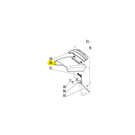 Goulotte d'ejection lateral pour tondeuse à gazon