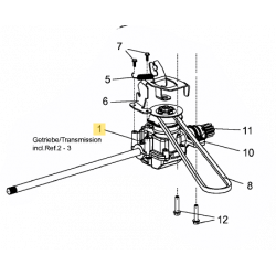 Boitier entrainement tondeuse gazon MTD Advance 46 SPKVHW