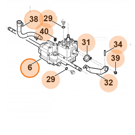 Boitier de traction pour tondeuse Viking MB 655.3 YS Boitier de traction pour tondeuse Viking MB 655.3 YS