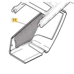 Bac inférieur droit pour Bestgreen BG 5553 TRHM, PRO SERIE E1-13 et GGP 48 et 53 cm