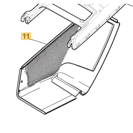 Bac inférieur droit pour Bestgreen BG 5553 TRHM, PRO SERIE E1-13 et GGP 48 et 53 cm