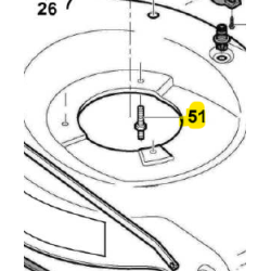 Vis Marina CP047925 pour support moteur et carter courroie