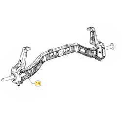 Essieu avant pour tracteur MTD 719-05069A