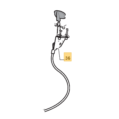 Cable accelerateur GGP pour autoportée SD 98/108 et MP 84 moteur Honda GCV 530