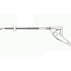 Cable accelerateur tondeuse autoportée MTD RH 170/105 H