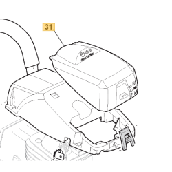 Couvercle de filtre à air tronçonneuse GGP 118801133/0