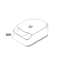 Couvercle filtre air (rond) moteur Briggs Stratton 550 Series Couvercle filtre air (rond) moteur Briggs Stratton 550 Series