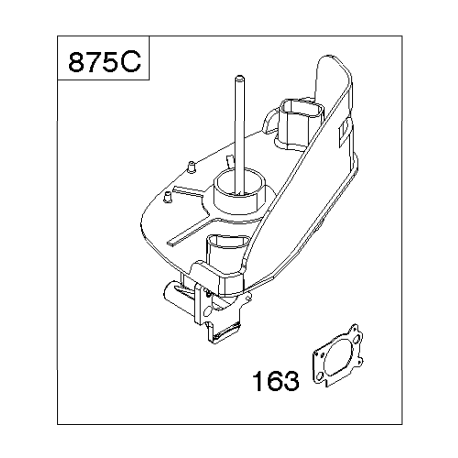 Boite filtre air moteur Briggs Stratton 750 Series I/C DOV, 750EX Series DOV I/C Boite filtre air moteur Briggs Stratton 750 Series I/C DOV, 750EX Series DOV I/C