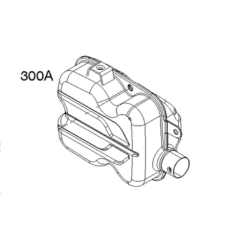 Pot echappement moteur Briggs Stratton 500E Series, 550E Series, 575EX Series Pot echappement moteur Briggs Stratton 500E Series, 550E Series, 575EX Series