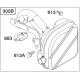 Pot d'echappement carré pour moteur Briggs Stratton 875 Series