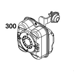Pot echappement (starter auto) Briggs Stratton 550EX Series ECO PLUS, 575EX Series Pot echappement (starter auto) Briggs Stratton 550EX Series ECO PLUS, 575EX Series