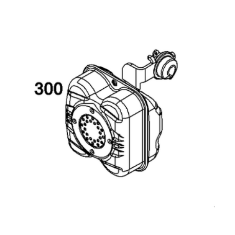 Pot echappement (starter auto) Briggs Stratton 550EX Series ECO PLUS, 575EX Series Pot echappement (starter auto) Briggs Stratton 550EX Series ECO PLUS, 575EX Series
