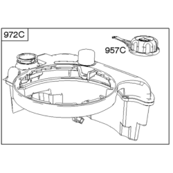 Reservoir Briggs Stratton 625 Series EVE, 650 Series EVE, 650EX Series ECO-PLUS Reservoir Briggs Stratton 625 Series EVE, 650 Series EVE, 650EX Series ECO-PLUS