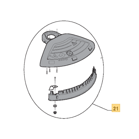 Carter débroussailleuse thermique GGP TB 27 (D - J - JD) et TB 32 (D)