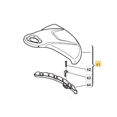 Carter anti projection pour débroussailleuse Stiga BJ 325