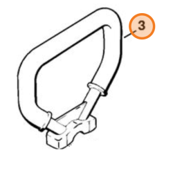 Poignée pour débroussailleuse Stihl FS 48, 52 et 56 Poignée pour débroussailleuse Stihl FS 48, 52 et 56