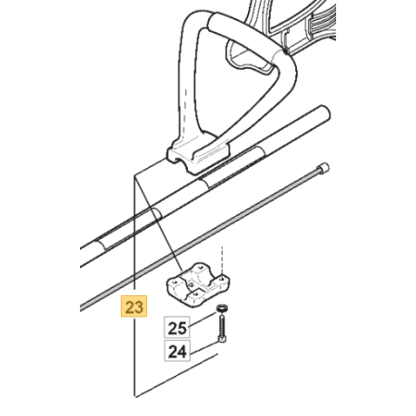 Poignée rotofil GGP TR 1000 et TR 1100