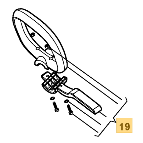 Poignée pour débroussailleuse Alpina T 1.0 EJ et Alpina T 1000