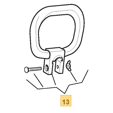 Poignée de transport pour coupe bordure Stiga ST 900