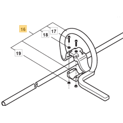 Poignée débroussailleuse GGP BC 43 FS, BC 51 FS et STAR 41 F/45 FP/55 FP Poignée débroussailleuse GGP BC 43 FS, BC 51 FS et STAR 41 F/45 FP/55 FP