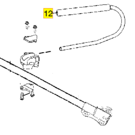 Poignée pour coupe bordure Flymo XLT 3000 et XLT 3000+