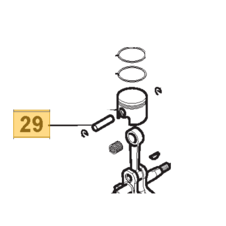 Axe piston pour débroussailleuse Mac Allister MBCP 42-