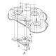 Plateau 94 cm pour tracteur de pelouse Mc Culloch