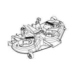 Plateau de coupe Cub Cadet CC 1024 - 683-04740 Plateau de coupe Cub Cadet CC 1024 - 683-04740